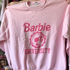 Barbie Pink University Logo Top